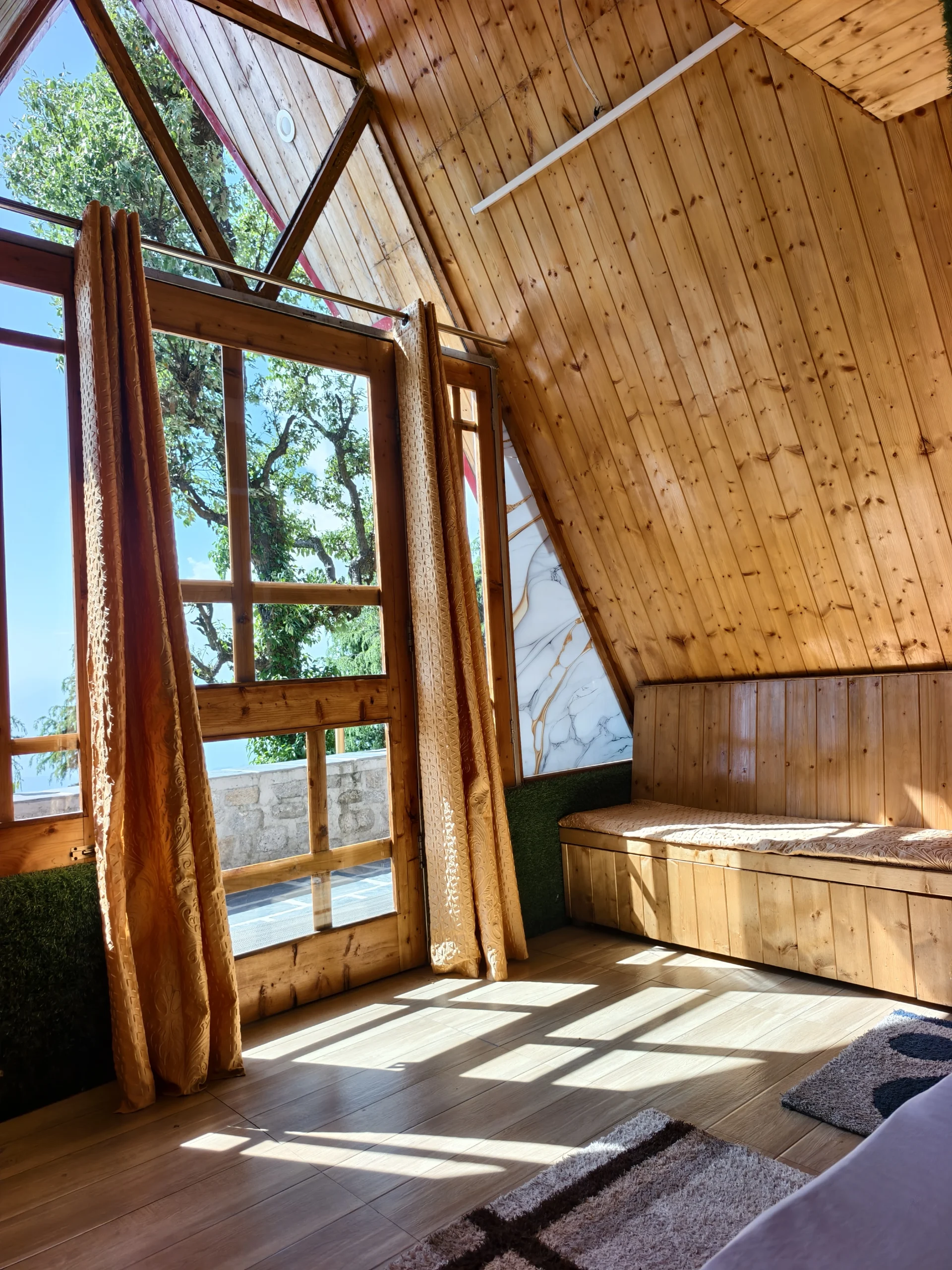 Eva Cabins Cozy Interior Setup
