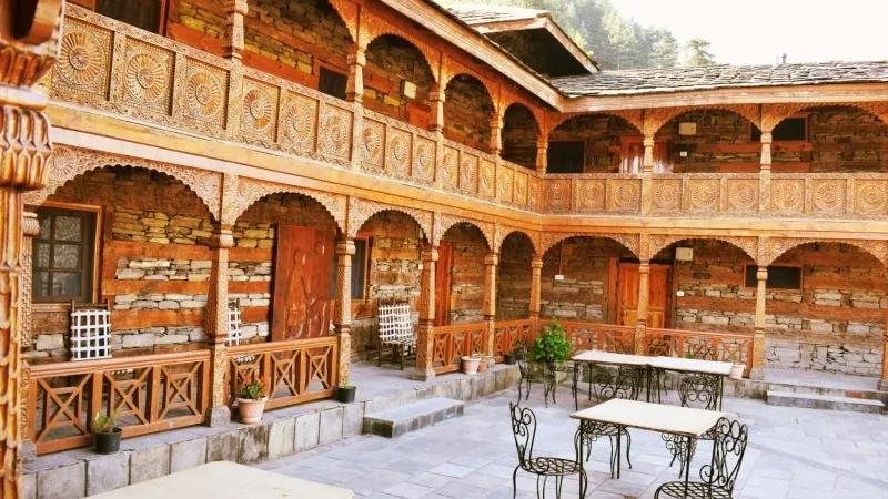 Historic buildings and traditional architecture in Chamba, Himachal Pradesh