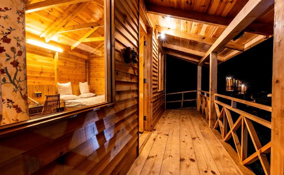 Private mountain cabin in Dalhousie for a peaceful yoga retreat in the Himalayas