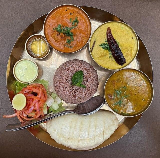 Traditional Himachali cuisine served during a forest view dining experience in Dalhousie