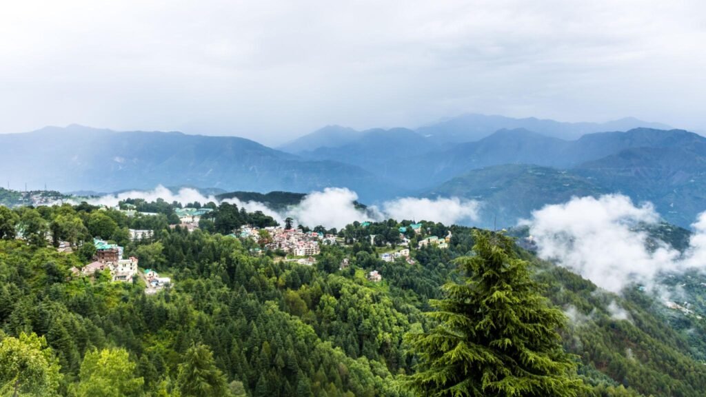 Scenic aerial view showing the best areas to stay in Dalhousie